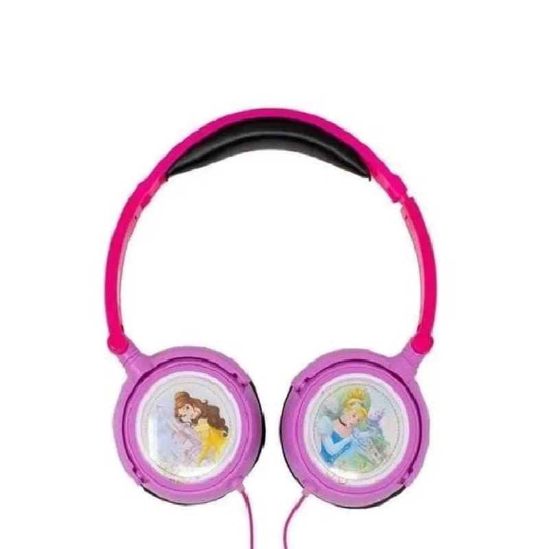 Disney Princesse Stereo Wired Foldable Headphone with Kids Safe Volume