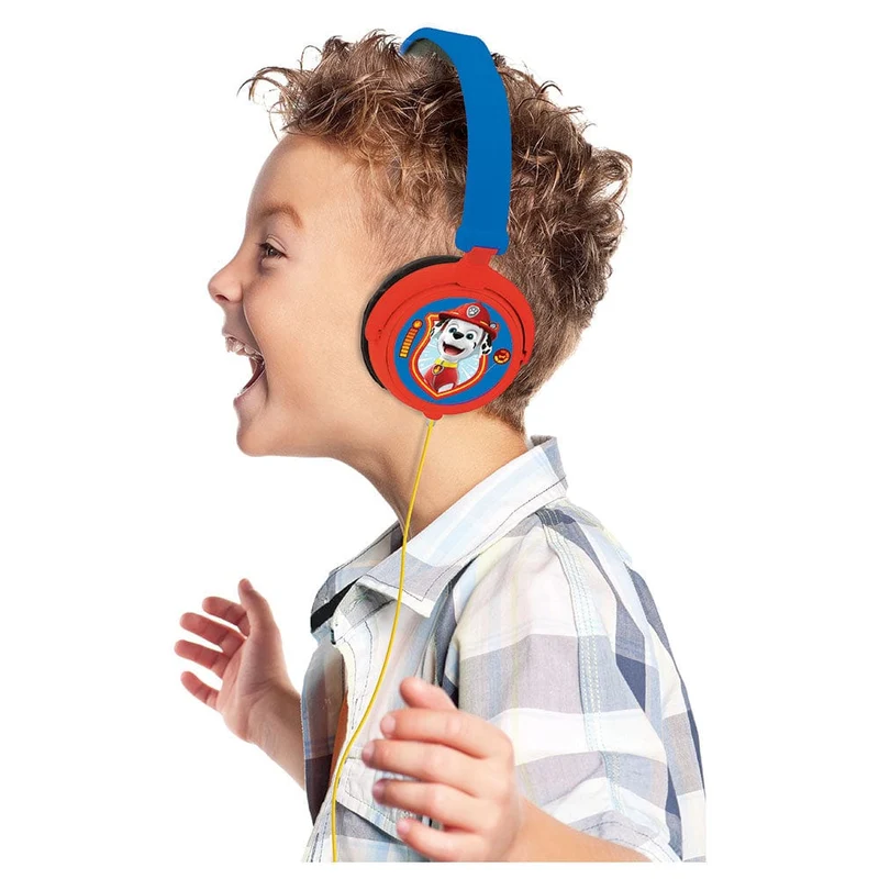 Paw Patrol Stereo Wired Foldable Headphone with Kids Safe Volume