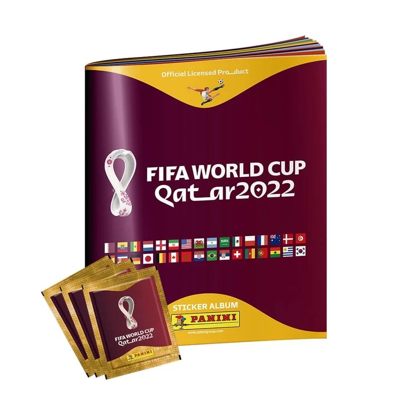 Panini - Fifa Road to Qatar World Cup 2022 Players Album with 3 Pack of Sticker Collection