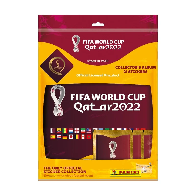Panini - Fifa Road to Qatar World Cup 2022 Players Album with 3 Pack of Sticker Collection