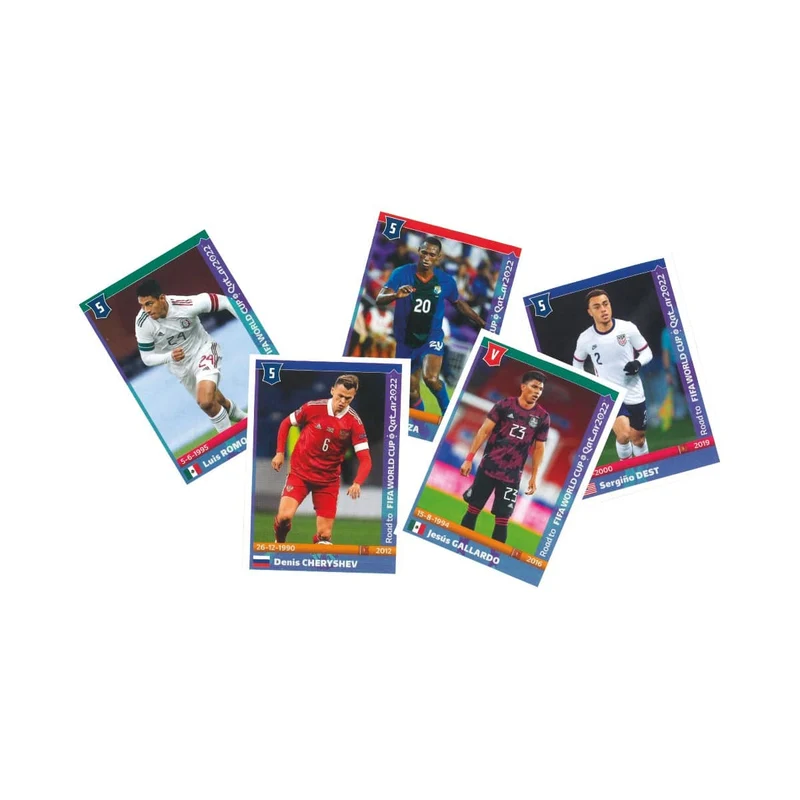 Panini - Fifa Road to Qatar World Cup 2022 Players Sticker Collection (Pack of 1 x 5)
