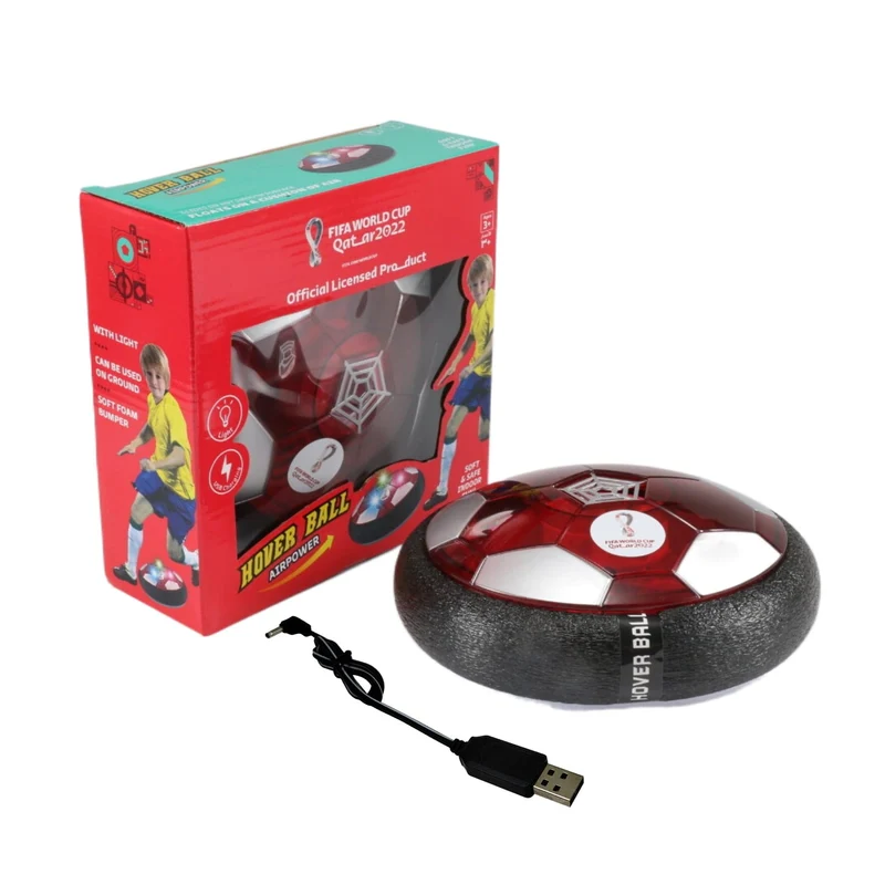 FIFA Rechargable LED Light Up Soft Foam Padded Hover Ball 18cm