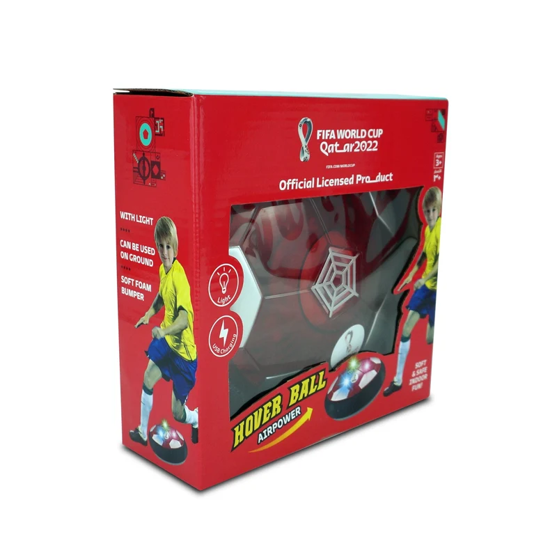 FIFA Rechargable LED Light Up Soft Foam Padded Hover Ball 18cm