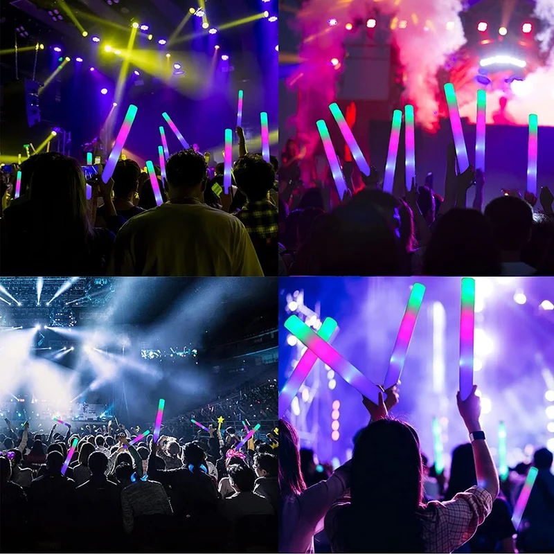 FIFA Themed 16 Inch Colored LED Light Up Glow Stick for Cheering & Celebration