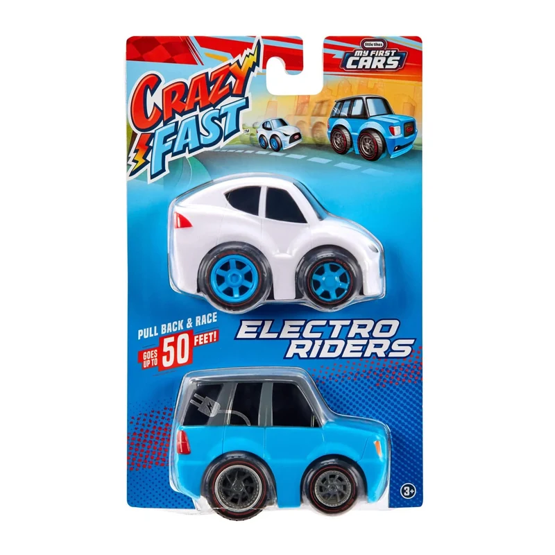 little Tikes Crazy Fast Pull Cars 2 Pack Series 2 - E-Speeders