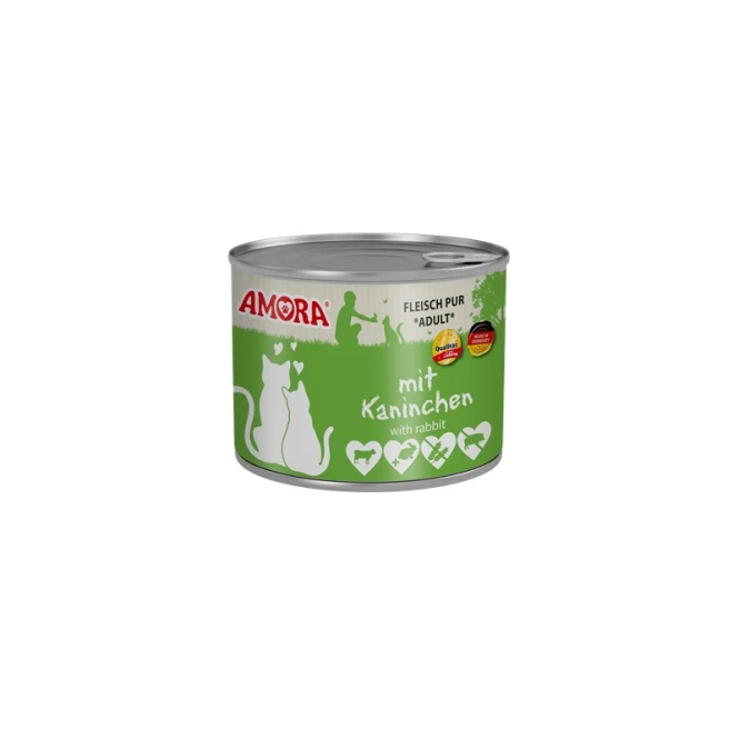 Amora Cat Dose Fleisch Pur mit Kaninchen