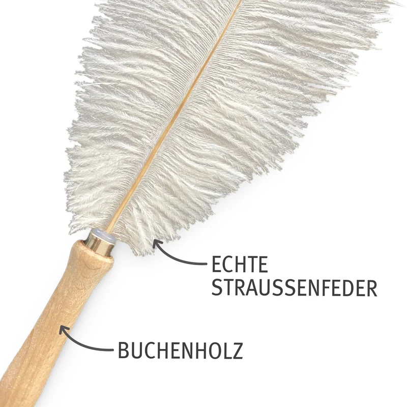 Federwedel mit Straußenfeder