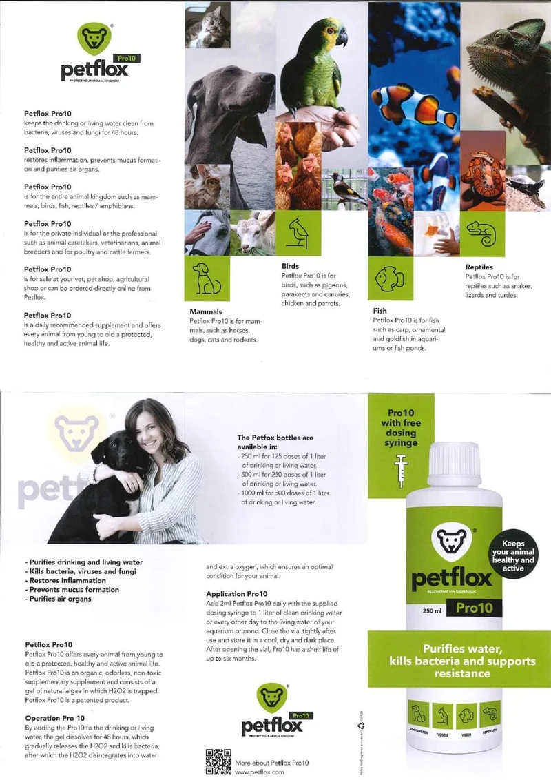 Petflox Pro10 - 250ml - Für alle Tiere