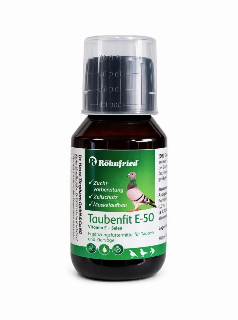 Taubenfit-E 50 Vit. E-Konzentrat (Vit. E und Selen, Brut- und Flugzeit) 100ml