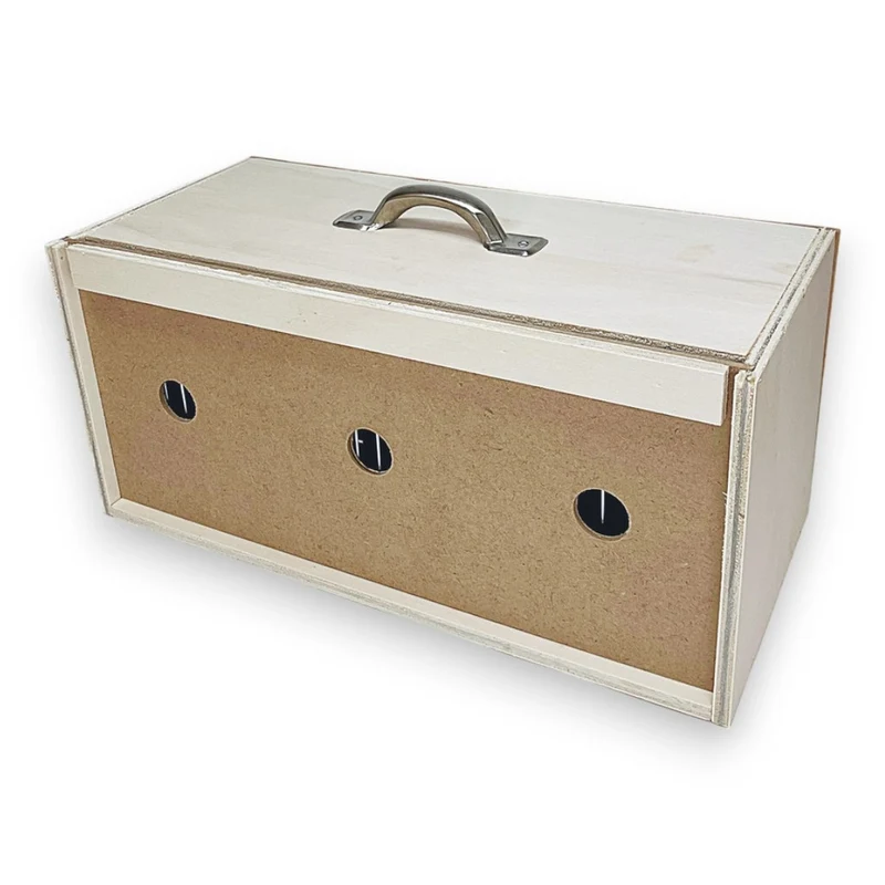 Transportkäfig Holz + Griff
