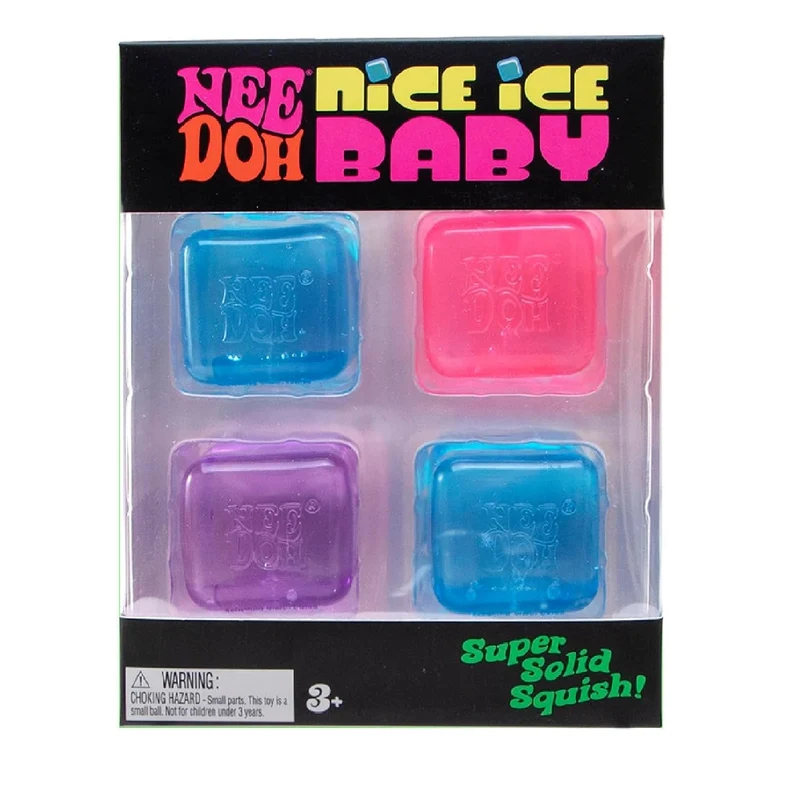 Schylling NeeDoh Nice Ice Baby Squishy Fidget 4-Pack