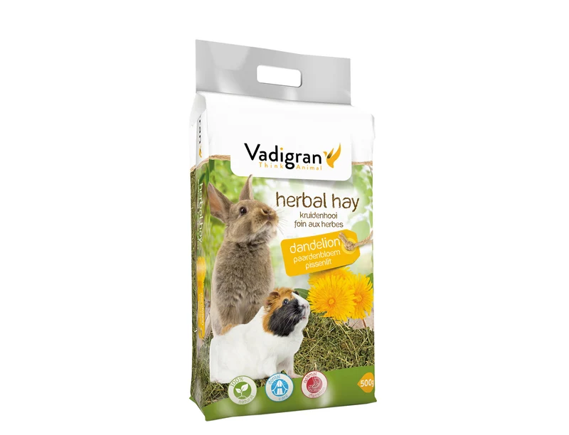 Löwenzahn-Kräuterheu 500 Gramm - Kräuterheu Vadigran