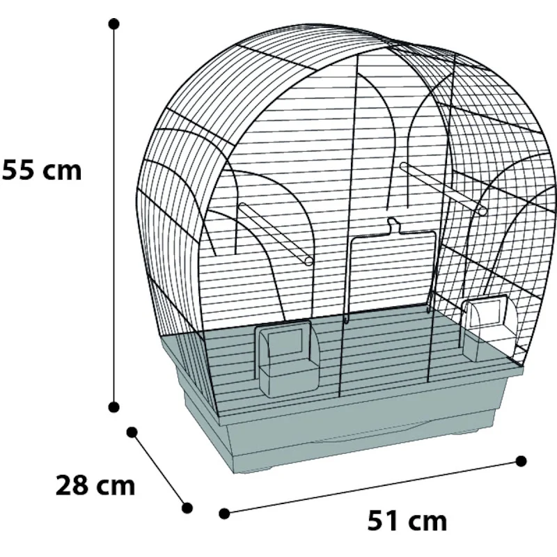 Birdcage Saga Schwarz/Kupfer
