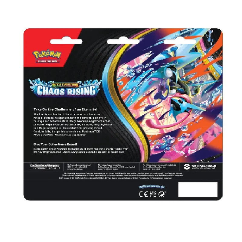 Pokemon Mega Evolution Chaos Rising 3-Pack Blister Box