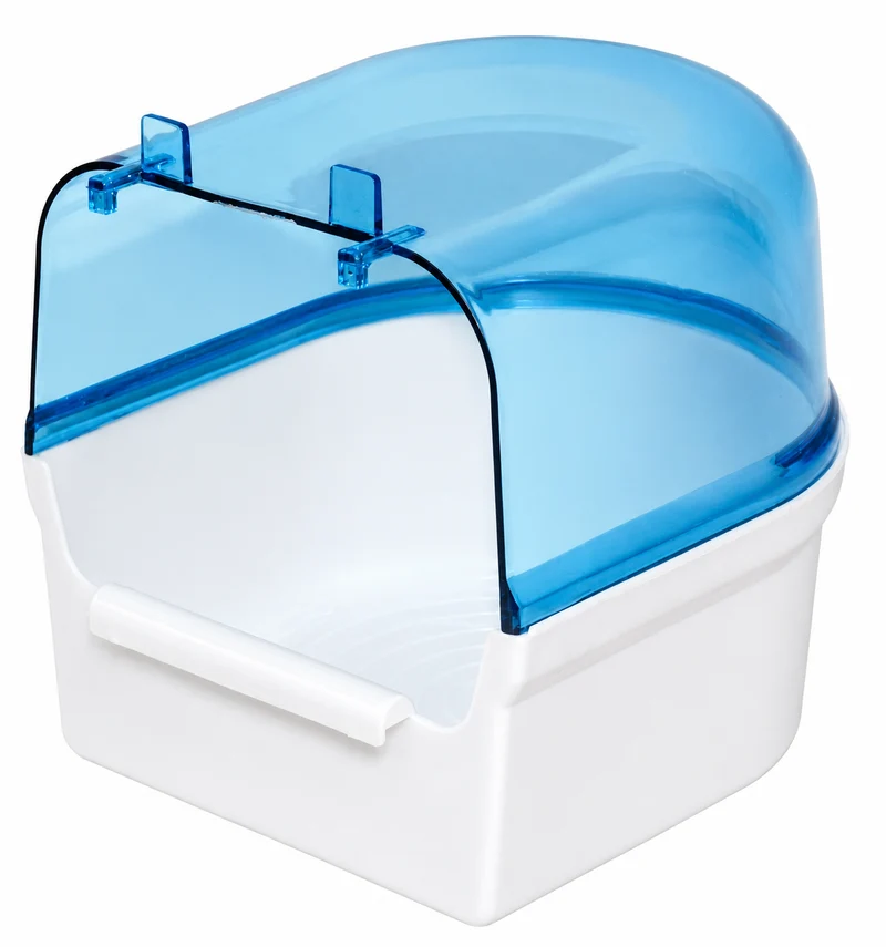 Badehaus groß weiß / transparent blau