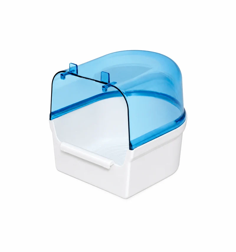 Badehaus groß weiß / transparent blau