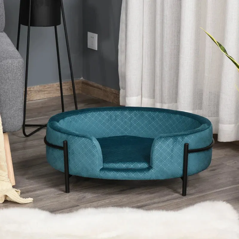 Gemütliches Sofa – JACK VELVET GREEN – Hundekorb 61 x 42 cm