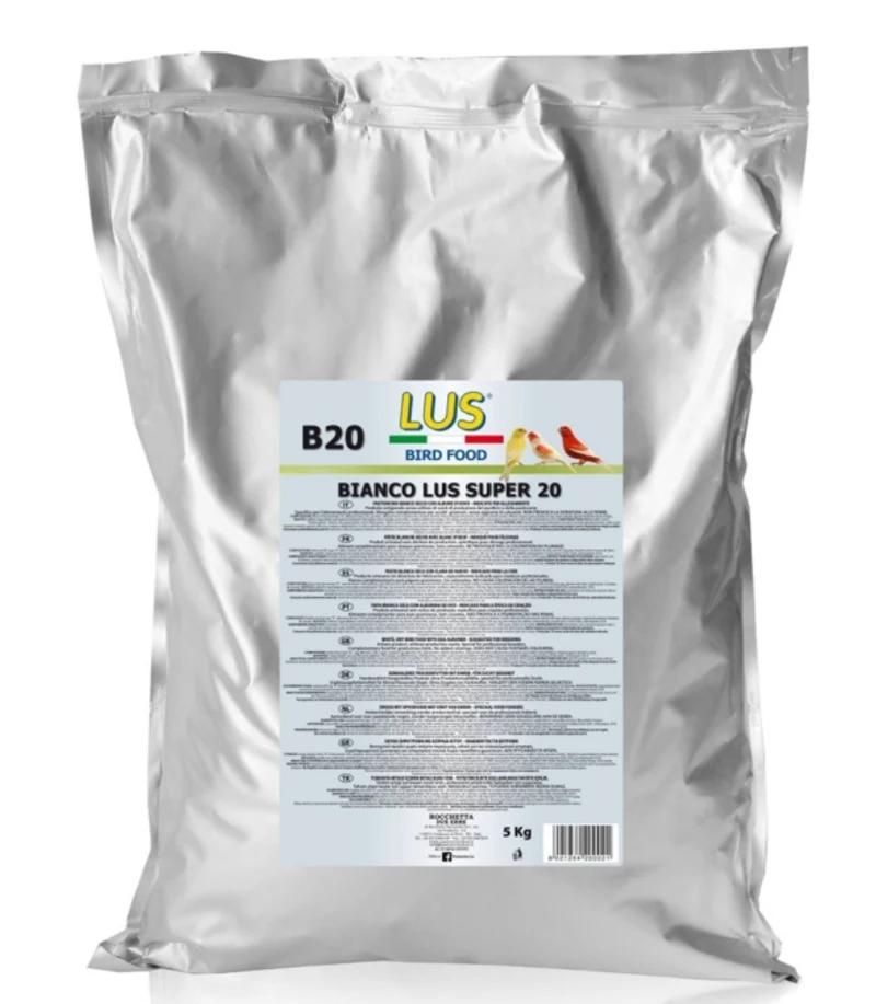 LUS B20 Eierfutter – Bianco Lus Super 20 – 20 % Proteine ​​– 5 kg