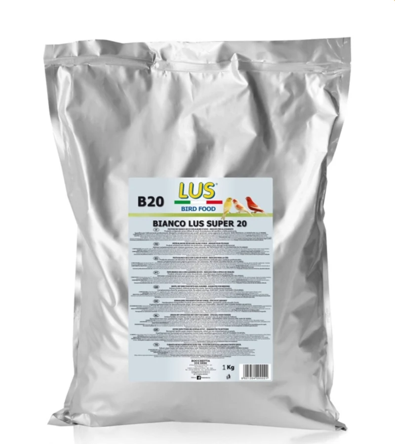 LUS B20 Eierfutter – Bianco Lus Super 20, 20 % Proteine ​​– 1 kg