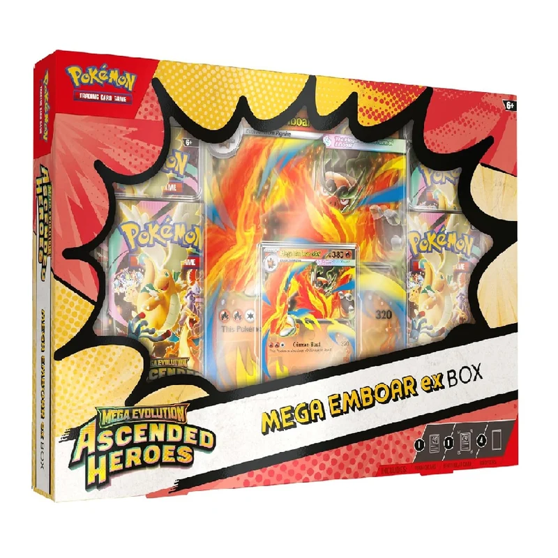Pokémon TCG: Mega Evolution—Ascended Heroes Mega Emboar ex Box