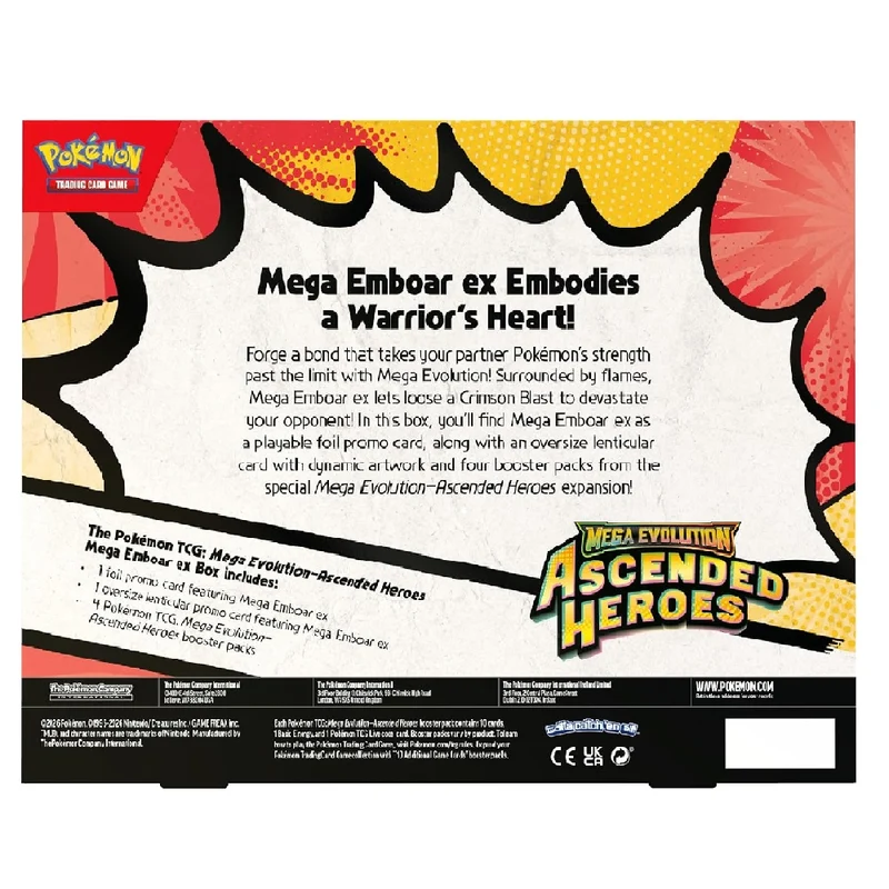 Pokémon TCG: Mega Evolution—Ascended Heroes Mega Emboar ex Box