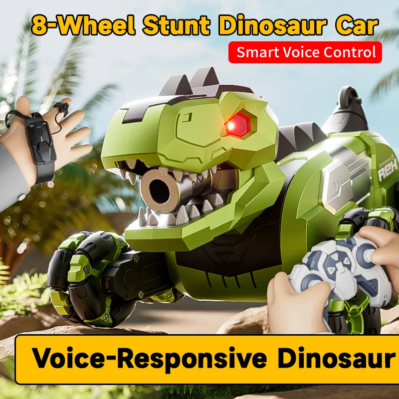 8 Wheel Stunt Dinosaur Car - Assorted