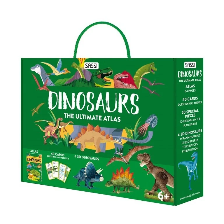 Sassi Junior Puzzle Atlas Standing Figure - Dinosaurs