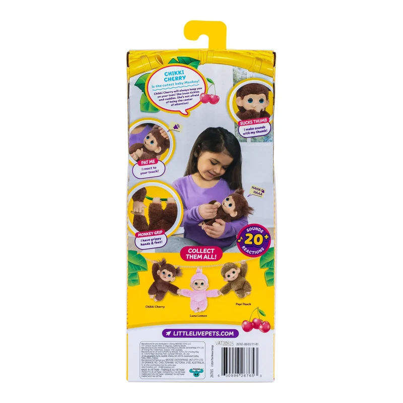 Little Live Pets My Baby Mini Monkey - Chikki Cherri