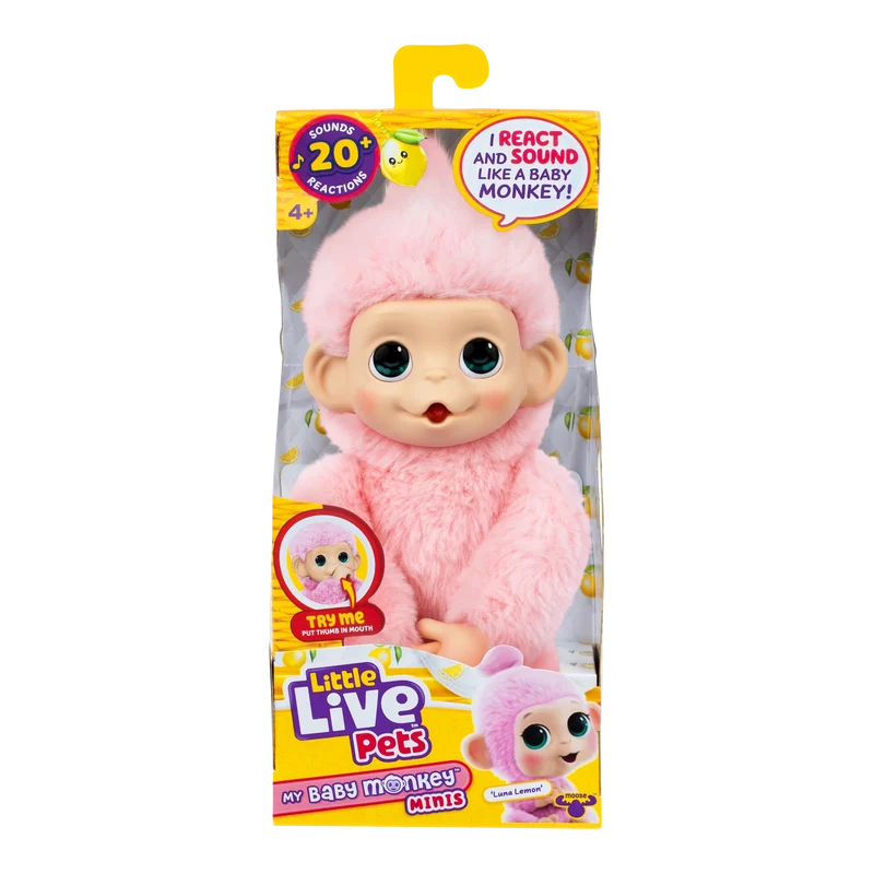Little Live Pets My Baby Mini Monkey - Luna Lemon
