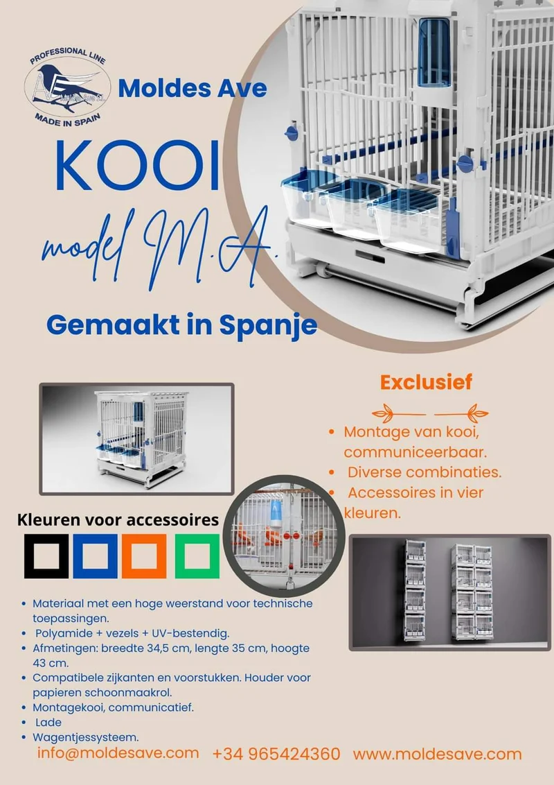 Zuchtkäfig aus Kunststoff - MA Cage - Moldes Ave