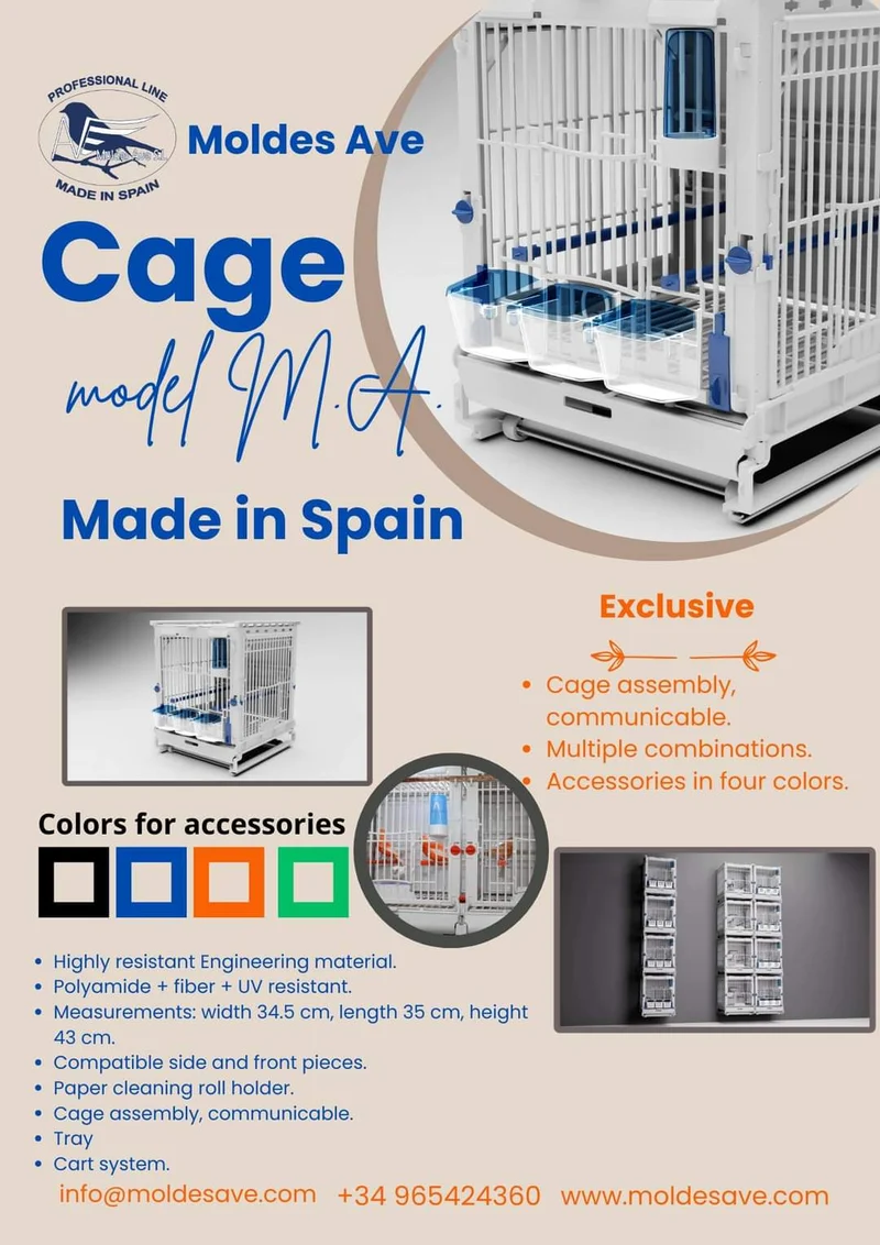 Zuchtkäfig aus Kunststoff - MA Cage - Moldes Ave
