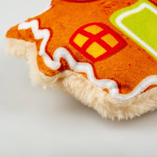 Duvoplus Xmas Fluffy Lebkuchenhaus mit Catnip