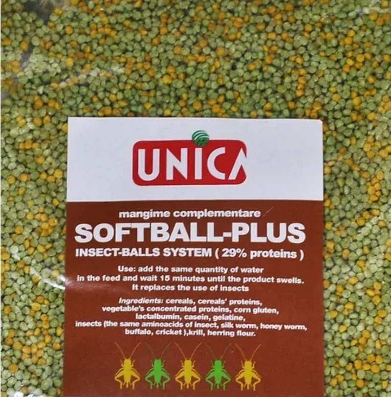 Softball Plus 250 Gramm (Insekten) 29 % Protein (Alternative für gefrorene Insekten)