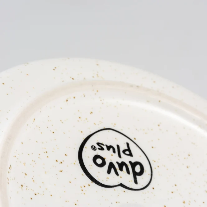 Duvoplus flacher Keramiknapf Stone Speckle
