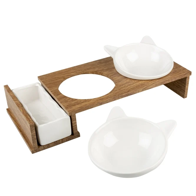 Duvoplus Dinner Set Stone UP Kitty Face
