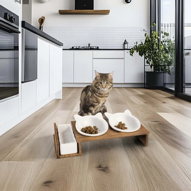 Duvoplus Dinner Set Stone UP Kitty Face