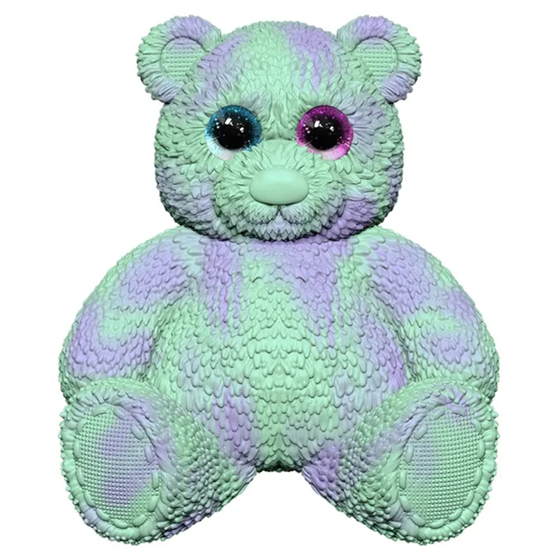 Soft T - Open Display Box Packing Bear Toy - Green - 28 cm