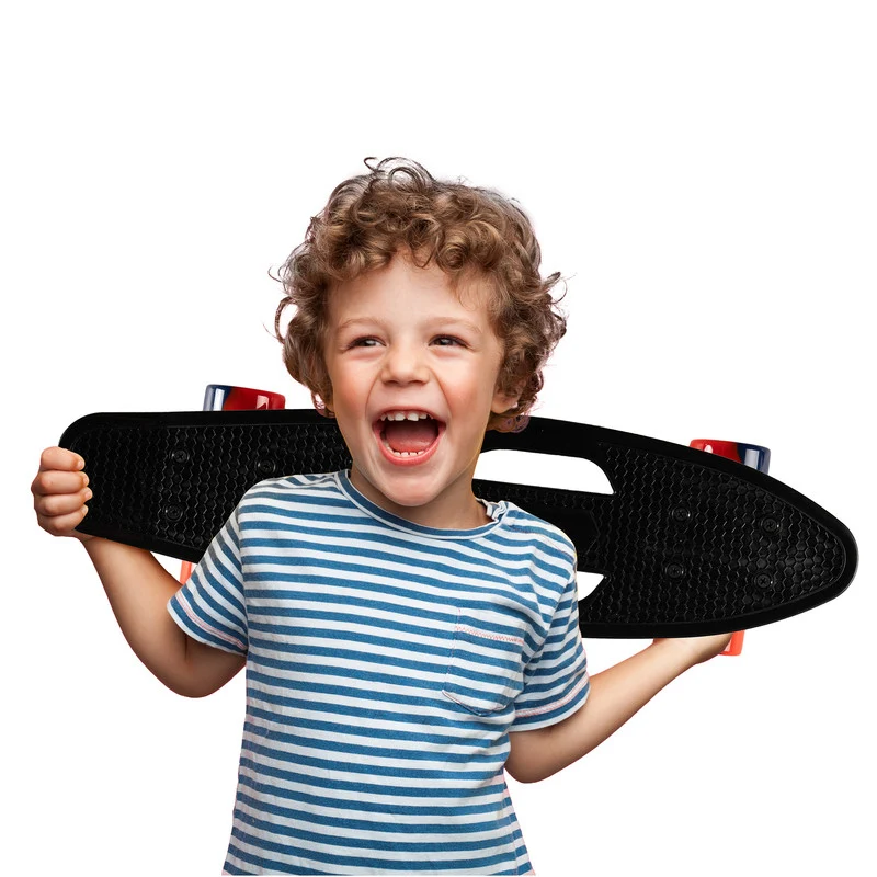 MoMi Qkids Galaxy Skateboard - Navy Blue