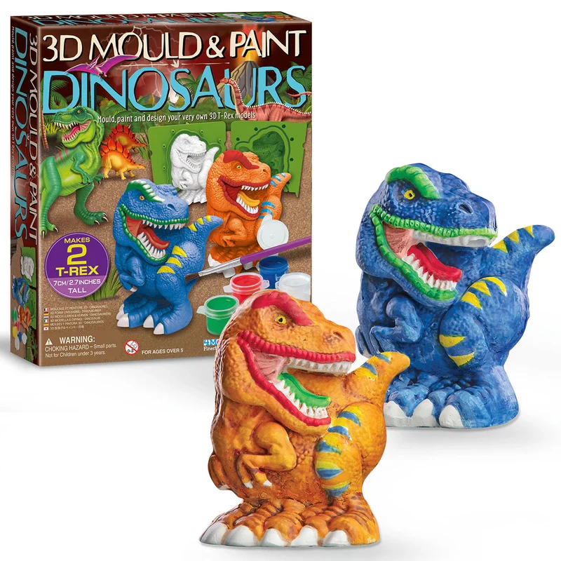 4M 3D Mould & Paint/Dinosaur