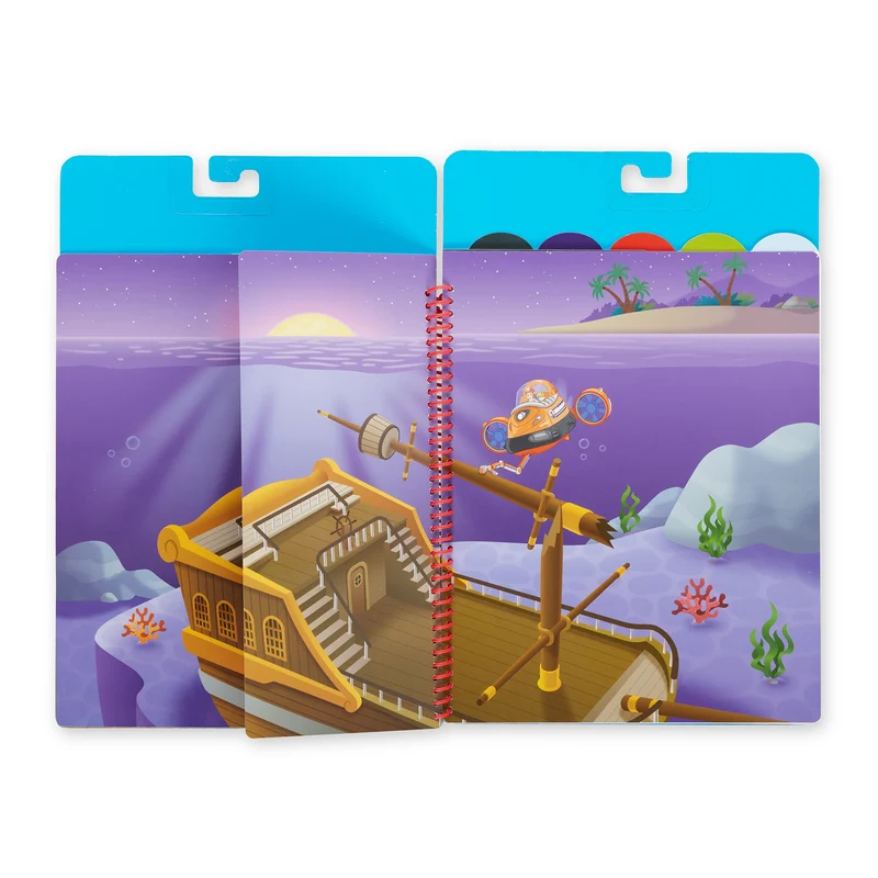 Melissa and Doug Paw Patrol Restickable Stickers Flip-Flap Pad - Classic Missions