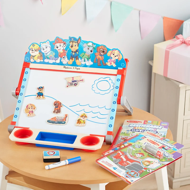 Melissa and Doug Paw Patrol Restickable Stickers Flip-Flap Pad - Classic Missions