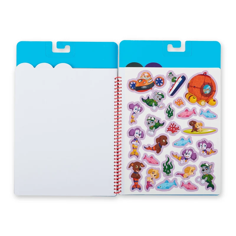 Melissa and Doug Paw Patrol Restickable Stickers Flip-Flap Pad - Classic Missions