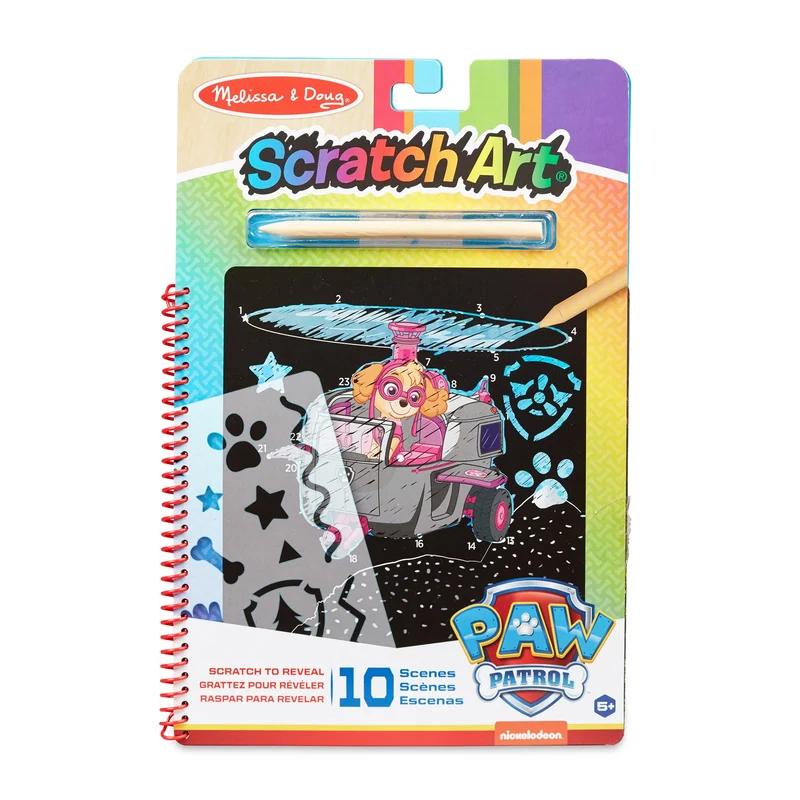 Melissa and Doug Paw Patrol Scratch Art Pad - Skye