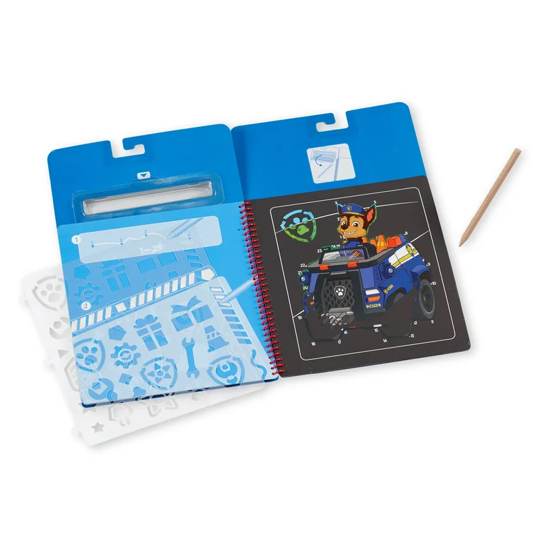 Melissa and Doug Paw Patrol Scratch Art Pad - Chase