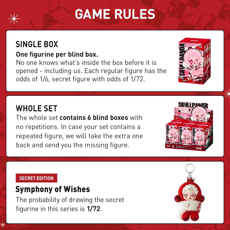 Pop Mart SKULLPANDA Winter Symphony Series Single Blind Box - Assorted