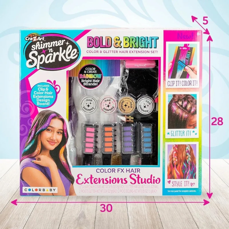 Shimmer N Sparkle Color FX Hair Extension Studio (SNS-65594)