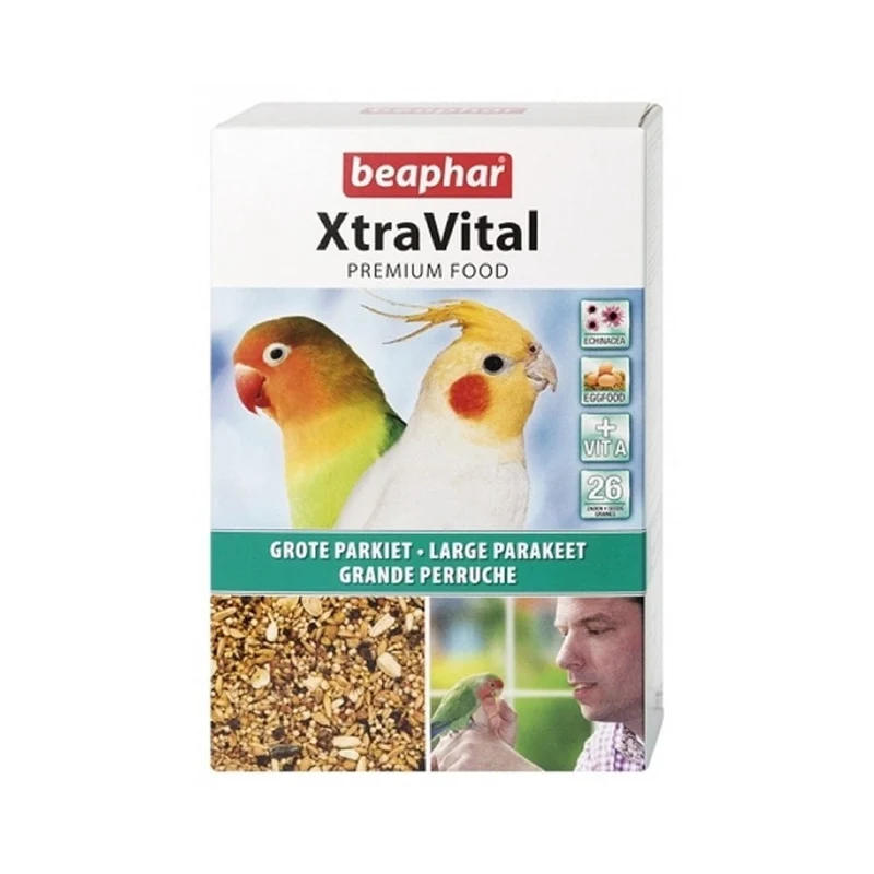 Beaphar XTRAVITAL Large Parakeet 1kg (New Formula)