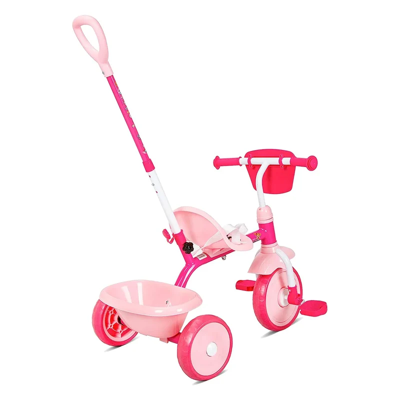 Spartan Paw Patrol Girls Tricycle with Pushbar
