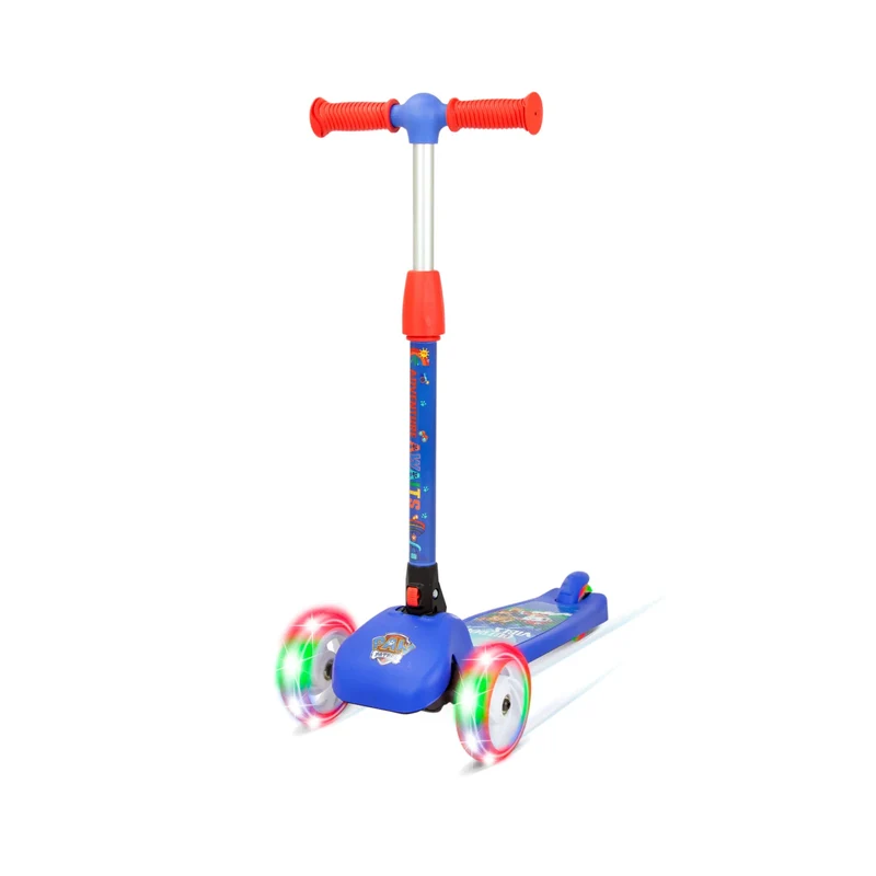 Spartan Paw Patrol Boys 3-Wheel Light Up Scooter