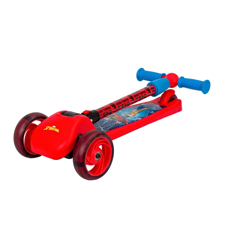 Spartan Spiderman 3-Wheel LED Folding Scooter
